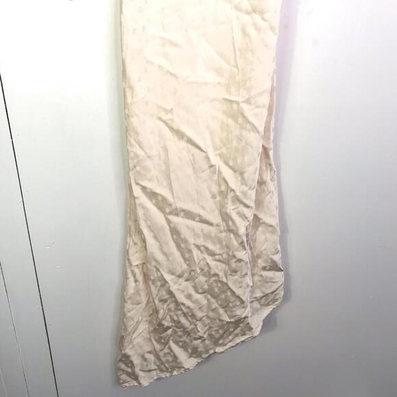 Love Stitch Dress Womens M Slip Polka Dot Babydoll Light Pink Asymmetrical Hem - Picture 3 of 7